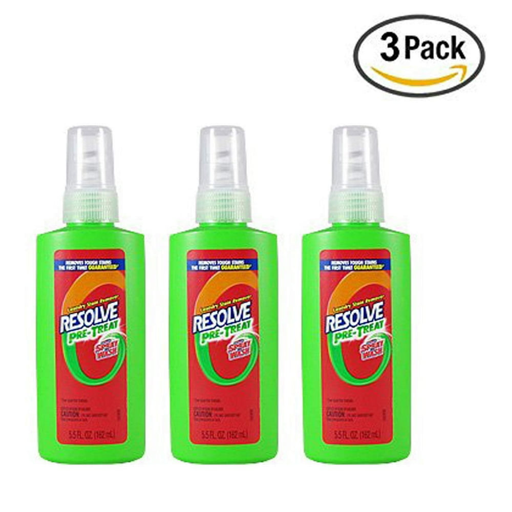 Resolve PreTreat Laundry Stain Remover Spray n Wash 5.5 Fl Oz (Pack of