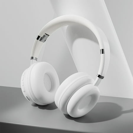 RBCKVXZ Bluetooth Headphones Headset Plug In Cable Bluetooth Heavy Bass Intelligent Noise Reduction HIFI Speaker Super Long Life Inductive 0 Delay Birthday Gifts on Clearance White