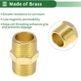 thumbnail image 3 of Conectores macho hexagonales de latón 1/2"NPT de Unique Bargains 2 Pcs, 3 of 7