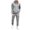 T844 Grey, variant on Curuila Sweatsuits Mens 2 Piece Outfit With Pocket Long Sleeve Letter Print Hooded Sweatshirt With Sweatpants Everyday Wear Comfort Tracksuit Size L