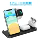 thumbnail image 4 of Cargador inalámbrico, estación de carga inductiva 4 en 1, cargador inalámbrico para teléfono/Samsung/iWatch/AirPods, 4 of 7