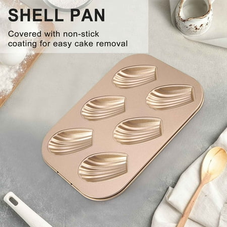 

Madeleine Pans 3 Pack Nonstick Cat Claws Shape Baking Pans Carbon Steel Baking Mold 6 Cavity Baking Tray Bagels Mold Baking Mold Biscuit Snack Mold Gold