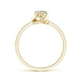thumbnail image 2 of ANGARA Natural 0.33 Ct. Diamond Solitaire Ring in 14K Yellow Gold for Women (Ring Size: 3), 2 of 9