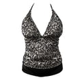 thumbnail image 1 of Traje de Baño Tankini Op para Mujer con Amarre Halter Negro Talla EG, 2 Piezas, 1 of 4