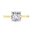 thumbnail image 3 of Naples - Moissanite Cushion Cut Lab Diamond Solitaire Engagement Ring, 3 of 5