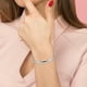 thumbnail image 4 of Brazalete de acero inoxidable unisex Brazalete de metal Brazalete simple Regalo para mujer, 4 of 6