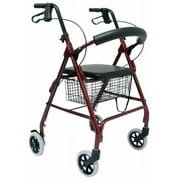 Karman Healthcare R-4600-BD 4 wheel Rollator-Burgundy