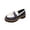 Blue, variant on Gpaecead Women's Two Tone Platform Tassel Loafers Faux Leather Chunky Sole Slip On British Style Comfort Shoes For Work And Casual Blue