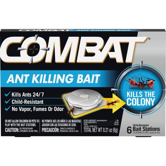 Combat Ant Killing Bait Stations - Indoor Ant Killer Bait - 6 Count