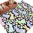 thumbnail image 6 of Easter Area Rug 5x8 Washable Rug Non Slip Colorful Cute Rabbits Love Polka Dots Spring Large Area Rug Soft Stainresistant Indoor Floor Carpet for Living Room Bedroom Home Office Dining Room Nursery, 6 of 8