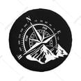 thumbnail image 3 of Navigate Mountain Adventure Compass Spare Tire Cover for RAV4 Prado 4WD 4x4 RV Car Wheel Protectors 14 15 16 17h, 3 of 5