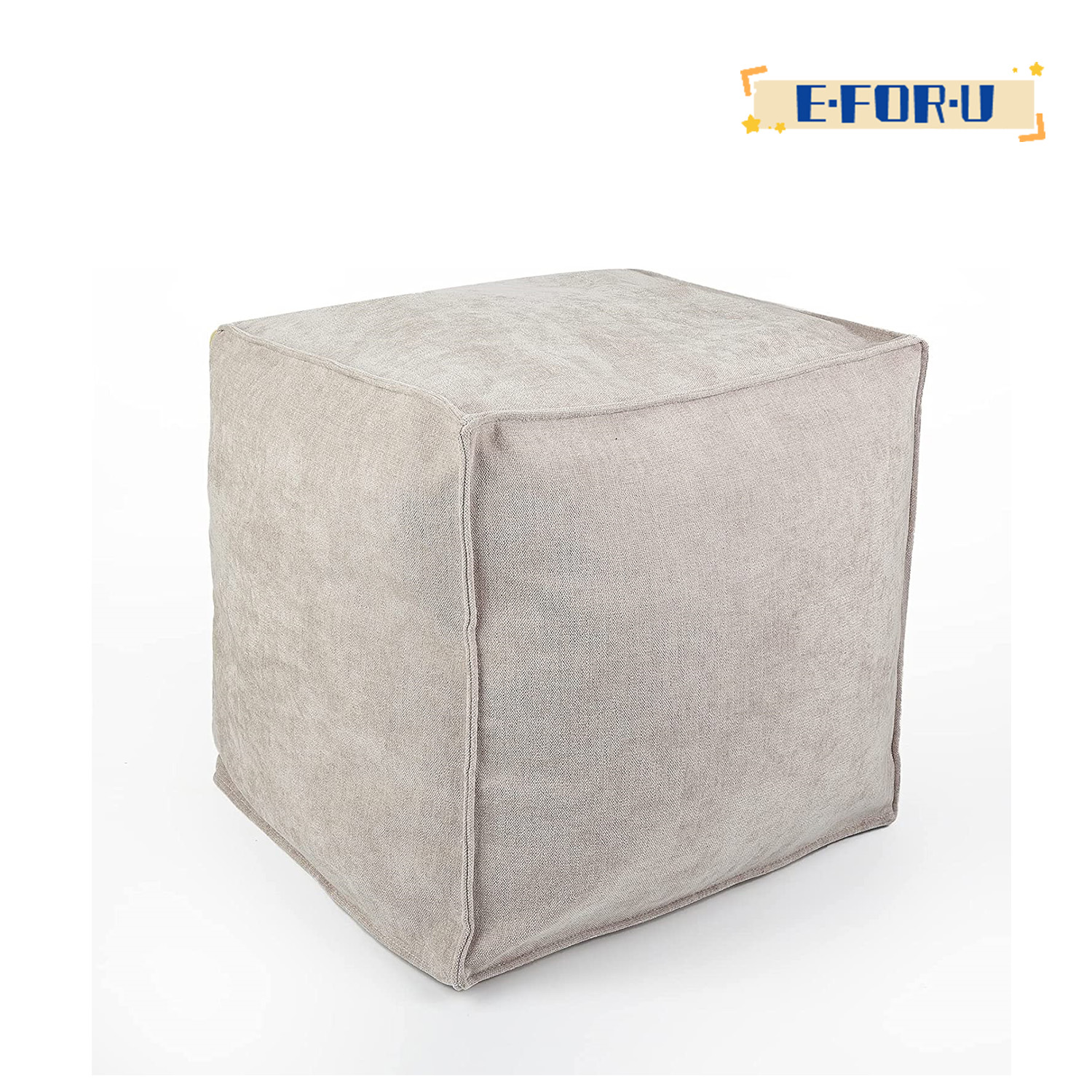 Unstuffed Pouf Ottoman Cover, Bean Bag Ottoman Pouf Covers