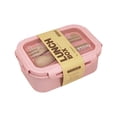 thumbnail image 1 of Chinese Japanese Bento Box Lunch Box Sushi Box Stacking With Chopsticks Chicken, 1 of 8