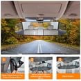 thumbnail image 4 of Espejo retrovisor de 12 x 3,6 pulgadas, el espejo retrovisor panorámico gran angular más grande del mercado, espejo retrovisor convexo con clip interior universal, alargado y ensanchado, sin punto, 4 of 5