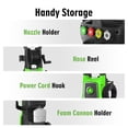 thumbnail image 4 of Electric Pressure Washer, 3500 Max PSI 2.6 GPM Power Washer Machine with Hose Reel, 4 Quick-Connect Nozzles, Foam Cannon for Car/Patio/Driveways Cleaning, 4 of 5