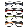 thumbnail image 3 of MODFANS Men's Blue Light Blocking Reading Glasses with Spring Hinge, +1.50, 4 Pair, 3 of 4