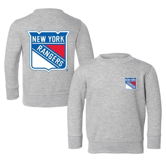 Toddler Chad & Jake Heather Gray New York Rangers Pullover Sweatshirt