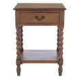 thumbnail image 6 of SAFAVIEH Athena Solid 1 Drawer Accent Table, Brown, 6 of 13