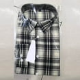 thumbnail image 7 of Brglopf Men's Flannel Shirts Classic Plaid Long Sleeve Shirt Soft Comfy Casual Fashion Button Down Shirts Jackets with Pocket Beige S, 7 of 7