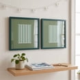 thumbnail image 2 of Urban Shop 12 x 12 Green Wood Picture Frames, 2-Pack, Displays 6 x 8 Photo with Mat, 2 of 10