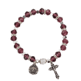 thumbnail image 6 of McVan R391-DAG 6 mm Glass February Cross Rosary Set - Purple, 6 of 6