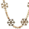 thumbnail image 3 of Regency International 60" Wood Bead with Snowflake Garland, 3 of 4