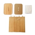 thumbnail image 4 of Cesto de bamb√∫ para ropa sucia Good & Good Con Tapa y Cubierta de Tela con Bordado LAUNDRY, 4 of 6