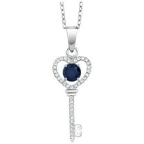 Gem Stone King Sterling Silver Birthstone Jewelry Set - 10x8mm Oval Pendant & Earrings With 18" Chain