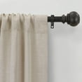 thumbnail image 3 of Better Homes & Gardens 1" Faux Tobacco Oak Knob Single Curtain Rod, 32-120", 3 of 8