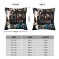 thumbnail image 7 of Throw Pillow Covers 18"x18" Inch, Twilight Decorative Pillow Case for Sofa Couch Chair Bedroom Modern Decor, 7 of 7