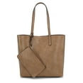 thumbnail image 3 of Montana West Tote Bag for Women Top Handle Purses and Handbags Soft Hobo, Khaki, 3 of 8
