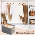 thumbnail image 3 of Aminojy Fabric Closet Storage Bins, Decorative Linen Closet Baskets with Handles, Closet Shelf Organizer for Closet Organizing, Shelf, Clothes, Home, Office Storage Box Home Daily Deals, 3 of 9