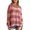 Watermelon Red, variant on Womens Trendy Sweatshirts Y2K Teen Girls Loose Fit Sweatshirts Color Block Stripe Crew Neck Long Sleeve Top M