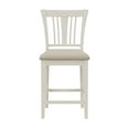 thumbnail image 3 of Hillsdale Furniture Pebblebrook Wood Slat Back Counter Height Stool, White Wire Brush, 3 of 14