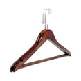 thumbnail image 3 of COOPHYA Clothing Hanger 2Pcs Wooden Hangers for Clothes Support Non Slip Brown Color for Home Use, 3 of 8