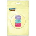 thumbnail image 1 of French Macaroon Cookie Pinback Button Pin Badge, 1 of 2