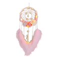 thumbnail image 4 of Adorno para colgar en la pared mayimx decoración tejida colgante de resina rosa atrapa sueños, 4 of 9