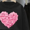 thumbnail image 4 of mgoYE Girls Outfit Sets 2 Pieces, Heart Printed Long Sleeve Pullover Black Pants Girls Clothing Sets 3-4 Years, 4 of 4