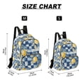 thumbnail image 2 of FORMRS Mini Backpack Purse for Women Travel Daypack Casual Shoulder Bag, Retro Plaid Lemon, 2 of 7
