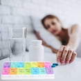 thumbnail image 3 of Tablet Container Dispenser Pills Box Holder Weekly Pill Organizer Storage Case, 3 of 9