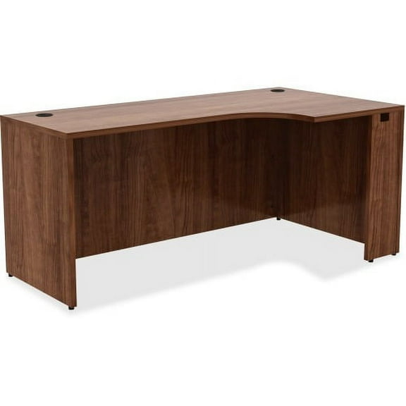 Lorell Essentials Series Credenza 66" x 36" x 29.5" , 0.1" Edge - Material: Metal, Polyvinyl Chloride (PVC) Edge - Finish: Walnut Laminate