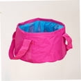 thumbnail image 4 of OULII 1Pc Rosy Folding Basin Outdoor Water Container Tear Resistant Foldable Wash Basin for Camping, 4 of 8