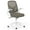Gray + White, variant on Resenkos Ergonomic Computer Desk Chair - Lumbar Support, Flip-up Arms, Black