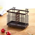 thumbnail image 6 of Usloyux Under $5 Small Cutlery Drainer Basket, Wall Mounted Utensil Holder, Hollow Organizer for Chopsticks Spoons Forks and Kitchen Tools Organization, 6 of 9