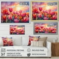 thumbnail image 4 of Designart "Sunset Glow Among Tulips III" Tulips Floater Framed Canvas Art Print, 4 of 5