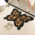 thumbnail image 3 of Zhourta Floor Mat 12x16 Inch Non Slip Absorbent Unique Butterfly Shape Decorative Waterproof Rug for Bathroom Kitchen Entryway, 3 of 6