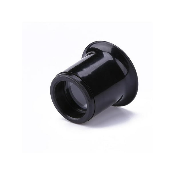 Herramientas Reparación Relojes Lupa Plástico Un Ojo 10x Herramientas Reparación Joyas para Relojes Lupa Kit Herramientas Aumento Anillo Óptico Ojos Útiles Negros