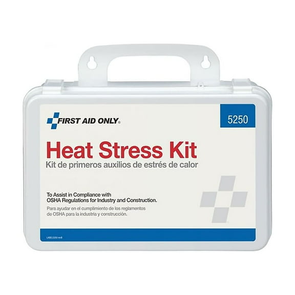 First Aid Only 5250 Plastic case Unitized OSHA Compliant Heat Stress Kit (26 Pieces)