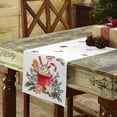 thumbnail image 5 of Christmas Table Runner 120 Inches Long, Gingerbread Man Coffee Cappuccino White Kitchen Dining Table Decoration Winter Holiday Table Runner for Home Party Decor13x120 Inch, 5 of 6