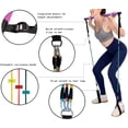 thumbnail image 2 of Portable Pilates Stick Yoga Exercise Pilates Bar, Yoga Pilates Bar Reformer Kit, Pilates Bar Kit with Resistance Band,Home Gym Pilates with Foot Loop for Total Body Workout, 2 of 6